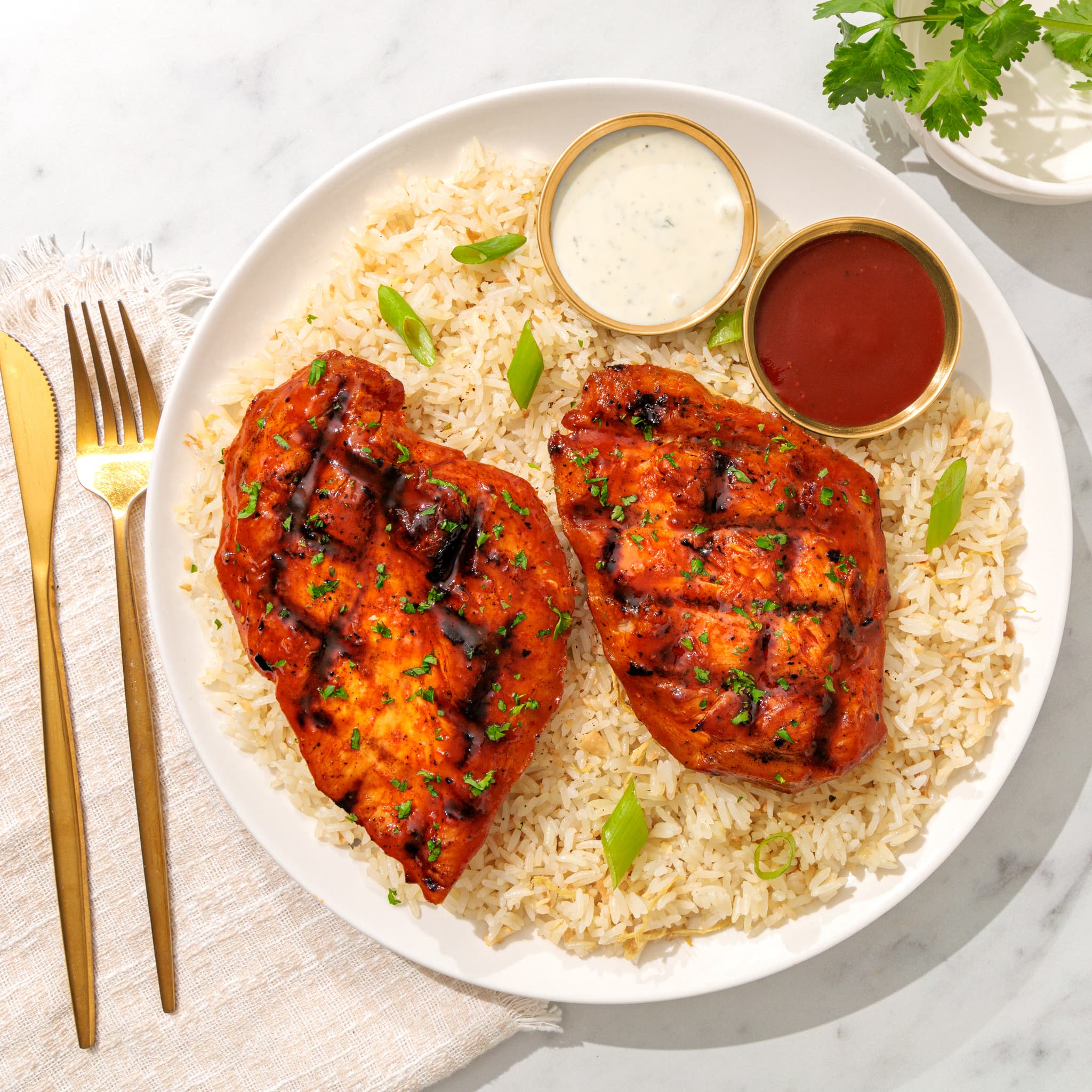 OG BBQ chicken skewers