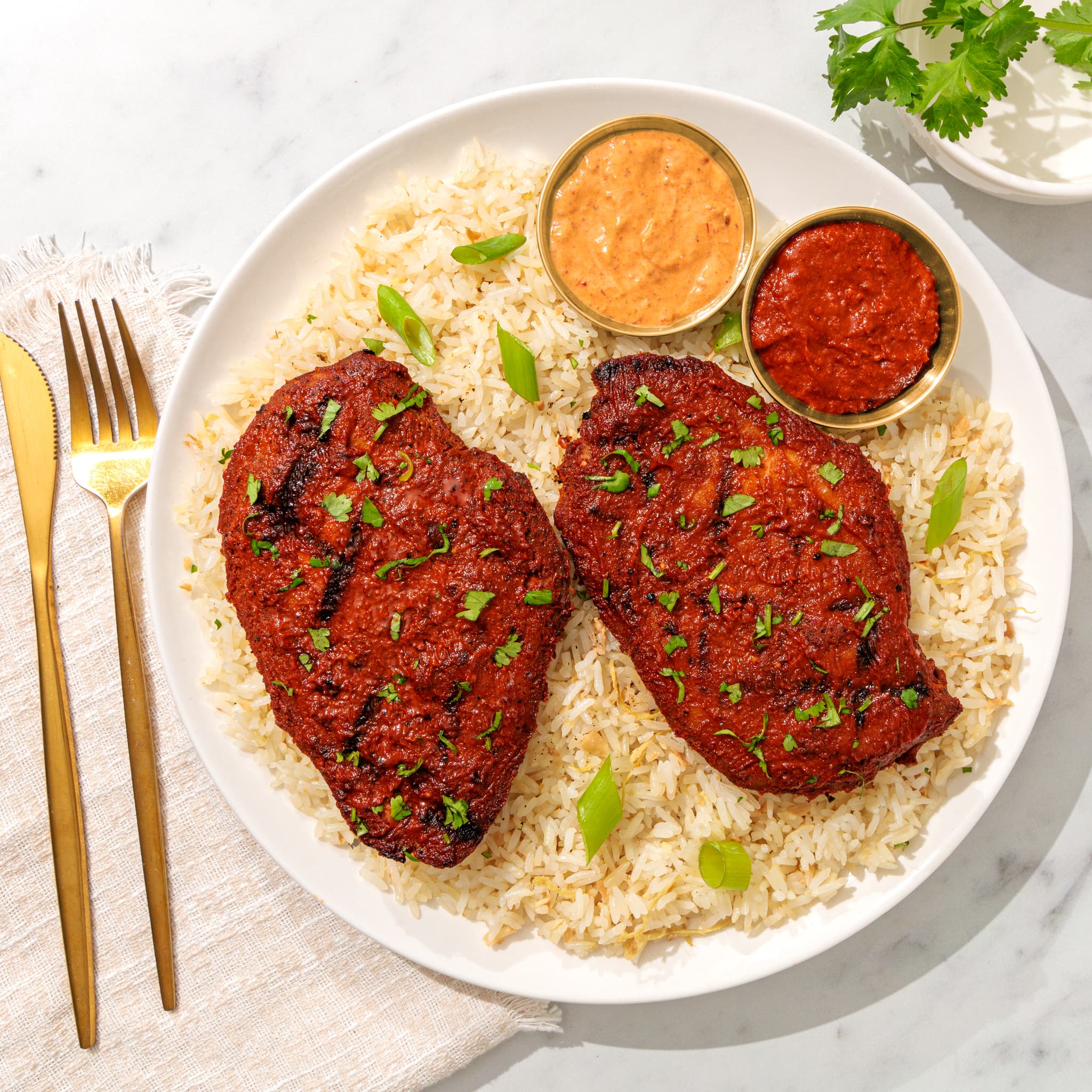 Pollo Asado chicken skewers